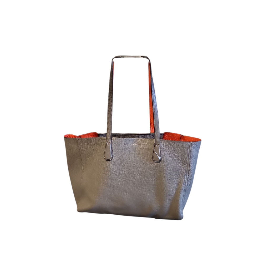 Elegant Gray and Orange Tote Bag